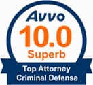 Avvo | 10.0 | Superb | Top Attorney Criminal Defense
